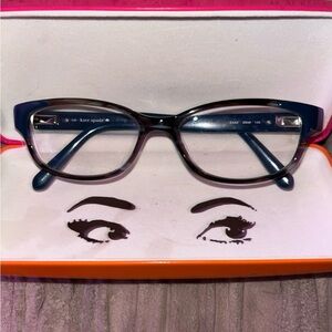 Kate Spade Blue and Black Women's Glasses